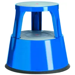 TABORET METALOWY 2 STOPNIOWY NIEBIESKI